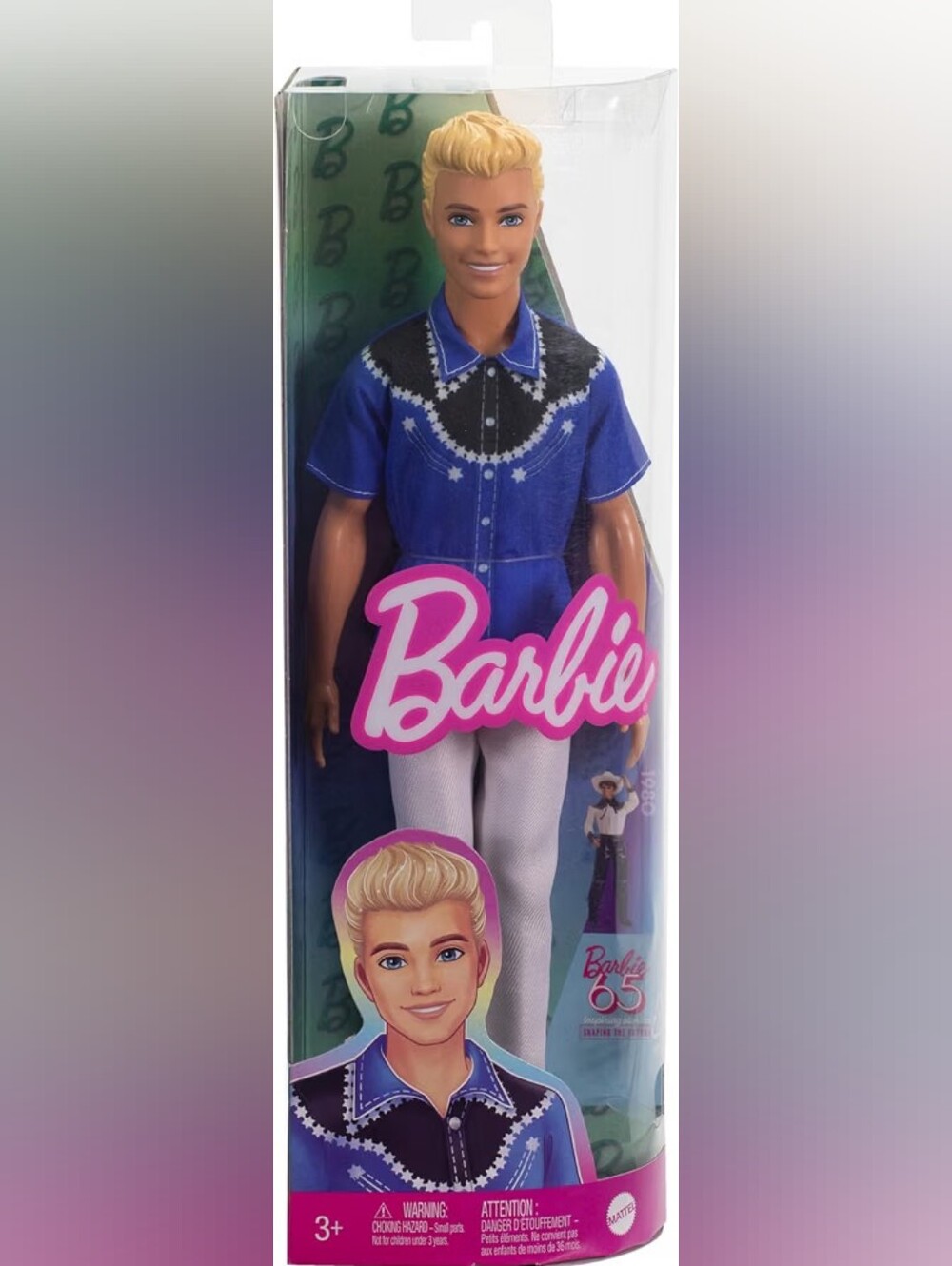 Barbie Fashionistas Ken Doll #226 Wearing A Removable Western Shirt & Pants NIB